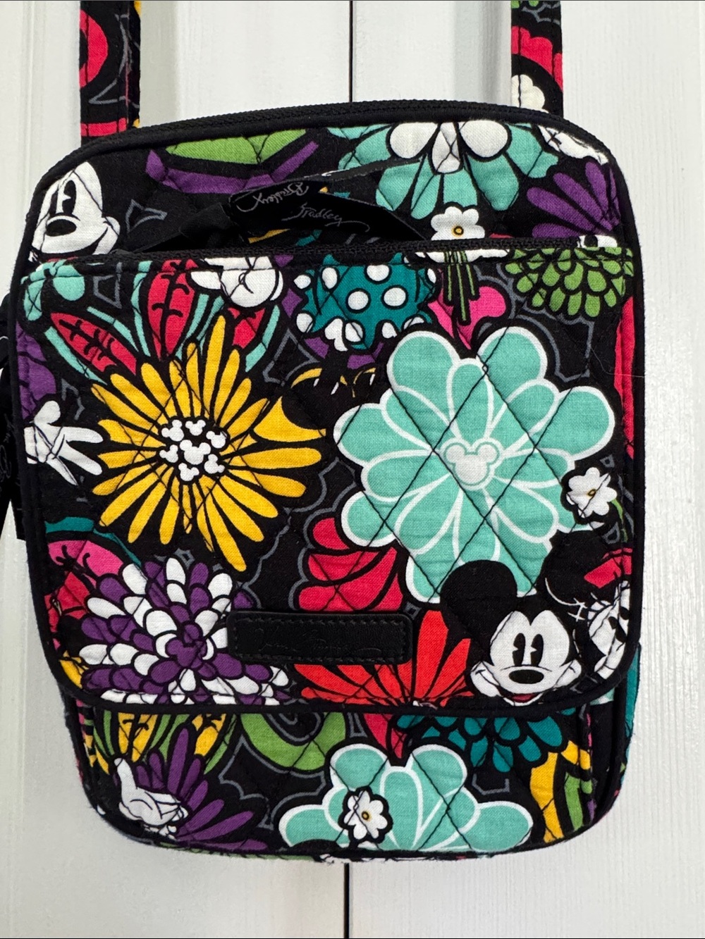 Vera Bradley Disney Parks Magical Blooms Mickey Mini Hipster Crossbody Bag